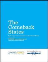 Cover of "The Comeback States" brochure